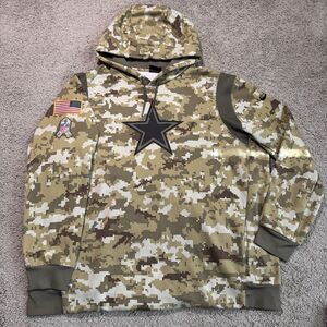 Nike Dallas Cowboys 2021 Salute To Service Therma Pullover Hoodie Mens XXL